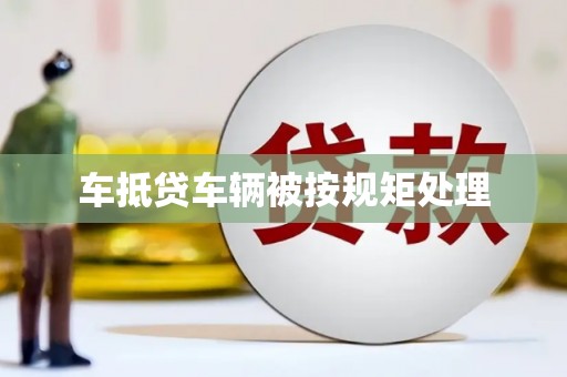 德清车抵贷车辆被按规矩处理